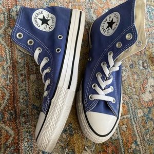 Blue High Top Converse